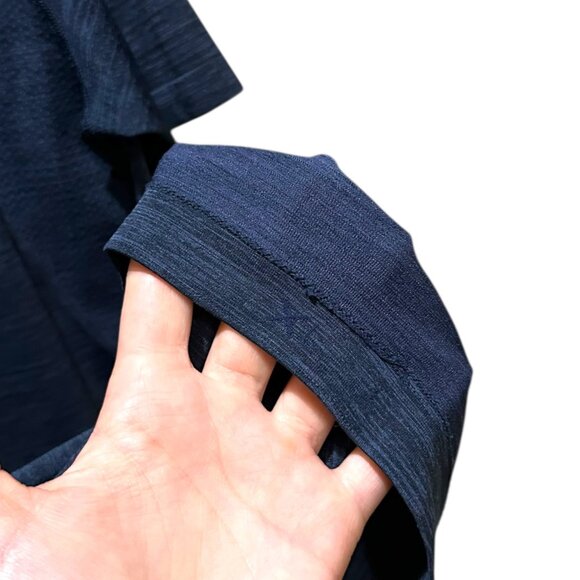 Lululemon Mens Metal Vent Tech Short Sleeve Shirt Navy Blue - Picture 6 of 6